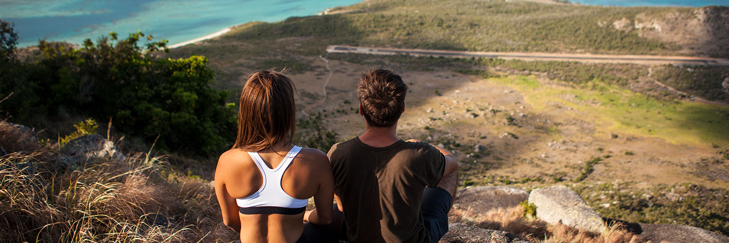 Couple enjoying Crooks Look on Lizard Island