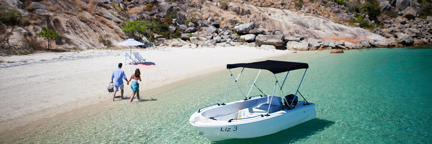 Guest can rent Motorized Dinghies on Lizard Island