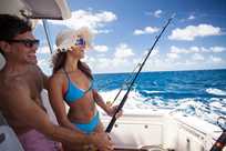 Couple fishing on Fascination