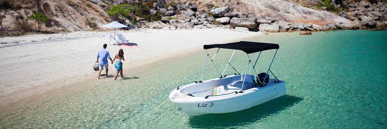 Guest can rent Motorized Dinghies on Lizard Island